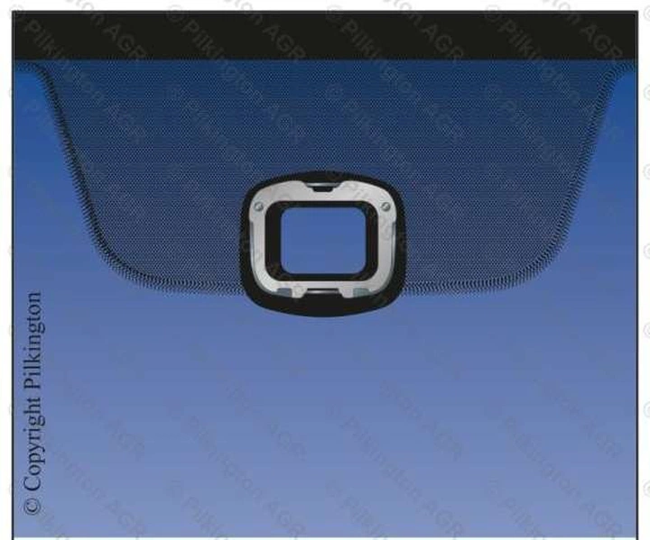 VOLKSWAGEN POLO V 3D/5D ХБ 2009- Стекло лобовое зеленое, ДД, Vin (Прямоугольный ДД) от AGC