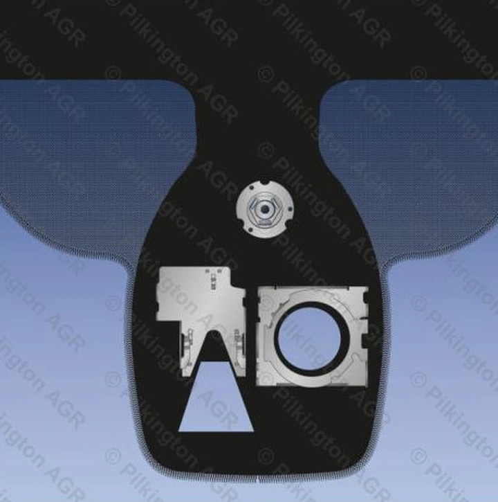 BMW 5 SERIES GT 2009- лобовое стекло, серая с/з, камера слева, датчик дождя,Vin от Fuyao