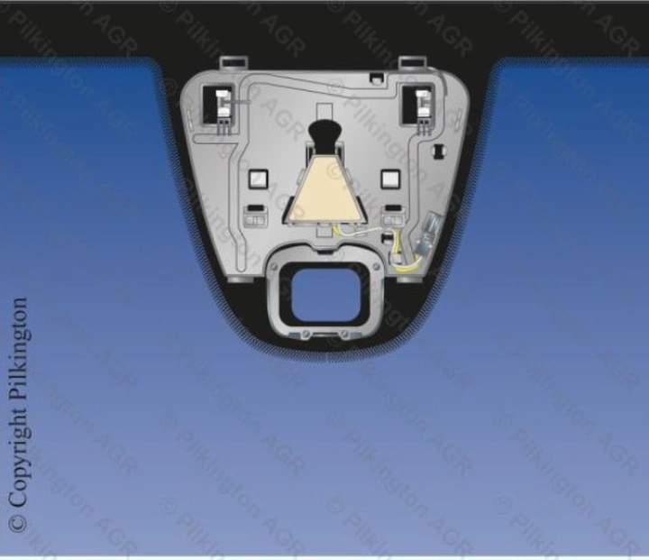 VW TIGUAN 2007-ветровое акустич+датчик дождя+камера предупреждения выхода из полосы+вин окно ориг.№5N0845011SNVB от Pilkington