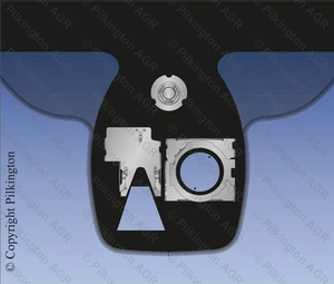 BMW 7 SERIES (F01/F02) 2008- лобовое стекло зеленое, камера, датчик дождя, HUD, VIN