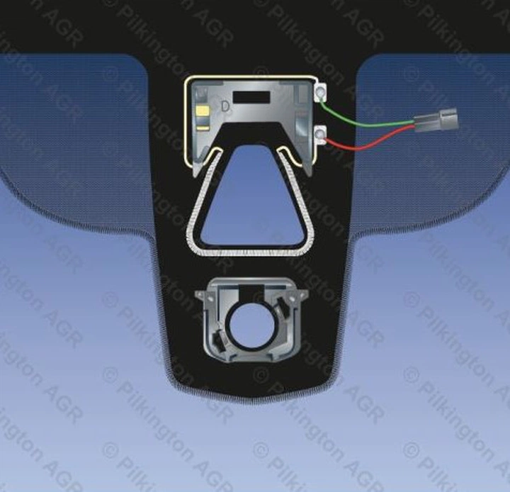 BMW 5 SERIES GT 2012-лобовое стекло, камера сверху,датчик дождя,HUD,Vin от Pilkington