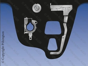 VOLVO S80/V70 /XC70 2012- СТЕКЛО ВЕТРОВОЕ ЗЕЛЕНОЕ - SOLAR CONTROL-ШУМОИЗОЛЯЦИЯ -ДАТЧИК СВЕТА/ДОЖДЯ- МЕСТО ДЛЯ КАМЕРЫ  -VIN ОКНО от AGC